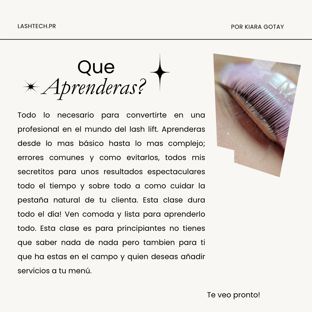 Curso de Lash Lift