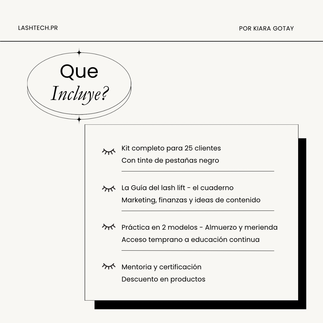 Curso de Lash Lift