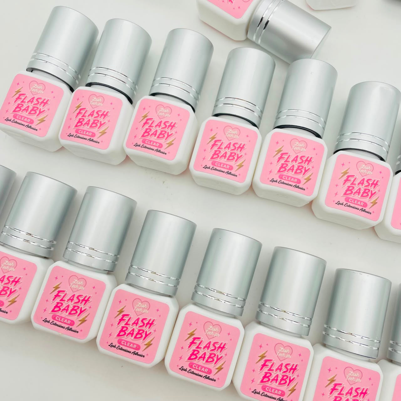 FLASH BABY CLEAR – 0.5 Second Lash Adhesive ⚡🤍