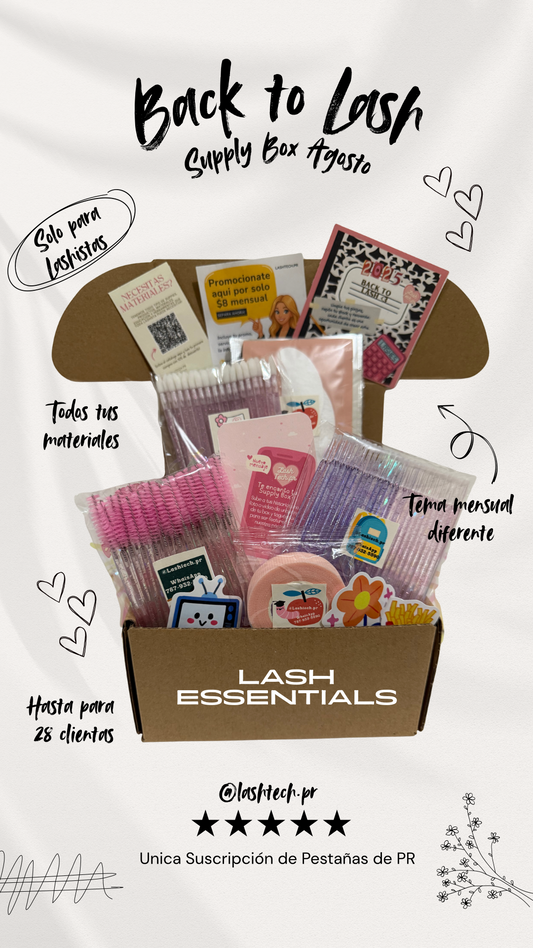 Lash Tech Supply Box Suscripción Mensual